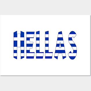 Hellas - Greece flag Posters and Art